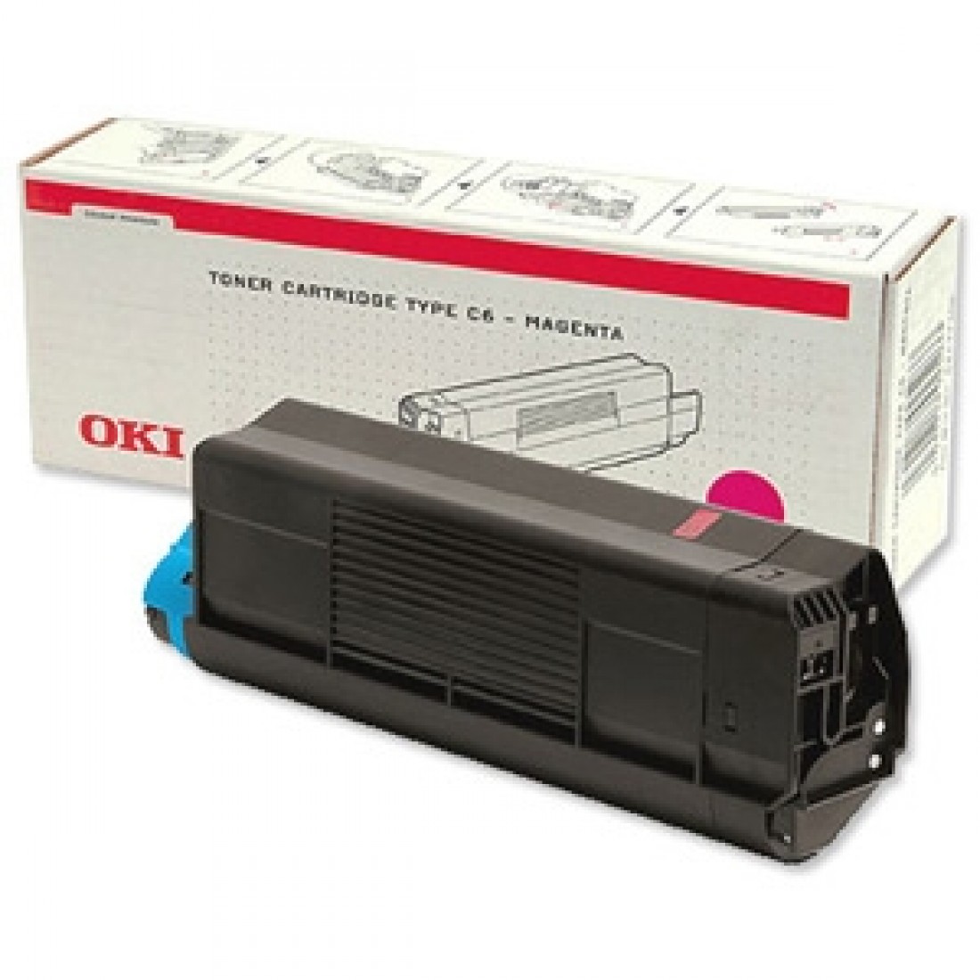 Compatible 42804514 OKI toner Magenta  for C3100